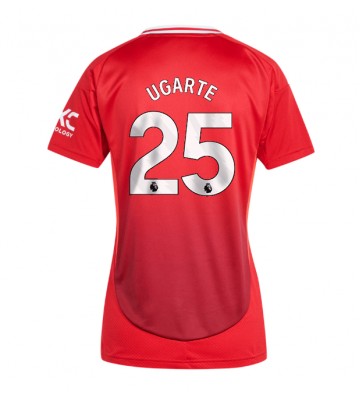 Manchester United Manuel Ugarte #25 Primera Equipación Mujer 2024-25 Manga Corta